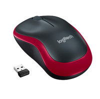 Mouse Optic Wireless Logitech M185, USB, 1000 DPI (Rosu) - 1
