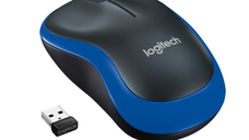 Mouse Wireless Logitech M185, 1000 DPI, Albastru