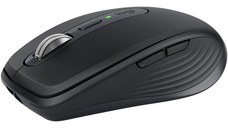 Mouse wireless Logitech MX Anywhere 3S, 2.4GHz&Bluetooth, Silent, Scroll MagSpeed, Multidevice, USB-C, Negru