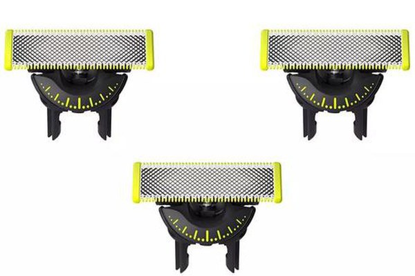 Rezerva OneBlade 360 QP430/50, otel inoxidabil, umed si uscat, kit 3 lame,compatibil orice model Philips OneBlade si OneBladePro, Verde
