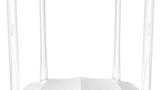Router Wireless/Access Point Tenda AC5 V3.0, Dual Band, 1200 Mbps, 4 Antene externe (Alb)