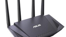 Router Wireless ASUS RT-AX58U, Gigabit, Dual Band, 3000 Mbps, 4 Antene externe (Negru)