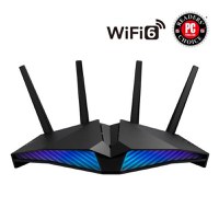 Router Wireless ASUS RT-AX82U AX5400, Dual Band, WiFi 6, Gaming Router, PS5 compatible, Mesh WiFi support, Gear Accelerator (Negru) - 1