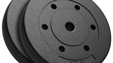 Set Discuri greutate compozit Rebel Active RBA-2104, 2 x 15kg