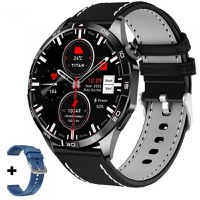 Smartwatch iHunt Watch 13 Titan, Ecran AMOLED 1.43inch, Bluetooth, IP68, Monitorizre somn, Pedometru, Contor calorii, Ritm cardiac, Curea suplimentara silicon (Negru) - 1