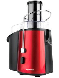 Storcator de fructe si legume Heinner XF-1000RD, 1000 W, Recipient suc 1 L, Recipient pulpa 2 L, 2 Viteze (Negru/Rosu) - 1