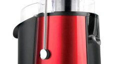 Storcator de fructe si legume Heinner XF-1000RD, 1000 W, Recipient suc 1 L, Recipient pulpa 2 L, 2 Viteze (Negru/Rosu)