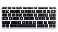 Tastatura Bluetooth Slim X1 de la Satechi - Iluminata din spate (Argintiu/Negru)