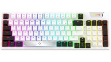 Tastatura Gaming Mecanica AQIRYS Adara RGB, USB, Switch HaiMu Pink, layout US (Alb)