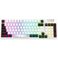 Tastatura Gaming Mecanica AQIRYS Adara RGB, USB, Switch HaiMu Pink, layout US (Alb) - 1