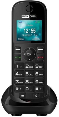 Telefon fix Maxcom MM35D, Single SIM, 2G (Negru) - 1