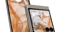 Telefon Mobil Motorola Razr 50, Procesor Mediatek Dimensity 7300X, Octa-Core, Foldable LTPO AMOLED Capacitive touchscreen 6.9inch, 8GB RAM, 256GB Flash, Camera Duala 50 + 13 MP, 5G, Wi-Fi, Dual SIM, Android (Bej)