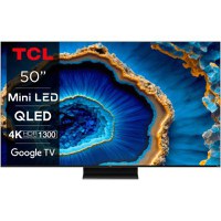Televizor QLED MiniLED TCL 127 cm (50inch) 50C805, Ultra HD 4K, Smart TV, Google TV, WiFi, CI+, Clasa G, 144 Hz (Model 2023) - 1