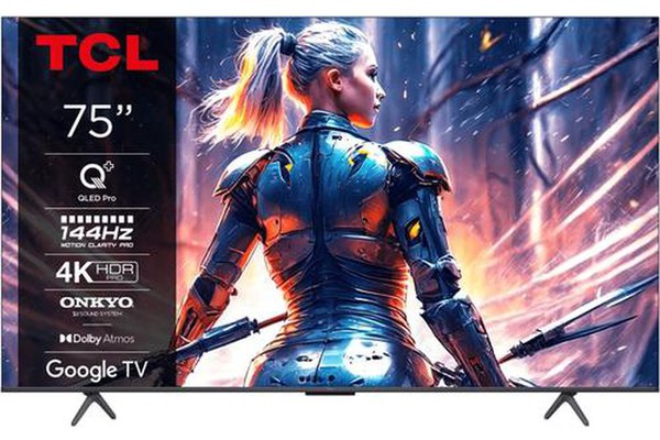 Televizor QLED TCL 190 cm (75inch) 75T8B, Ultra HD 4K, Smart TV, WiFi, CI+