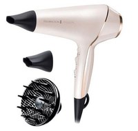 Uscator de par Remington PROluxe AC9140, 2400 W, Motor AC, 3 trepte temperatura, 2 viteze, Jet de aer rece, 2 concentratoare, Difuzor (Alb) - 1