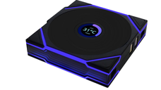 Ventilator Lian Li UNI FAN TL cu LCD, Palete Reverse Blade, aRGB, Dimensiuni 124 x 120 x 28mm, Culoare Neagra