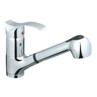 Baterie chiuveta bucatarie cu dus Sanitec SN0012, monocomanda - 1