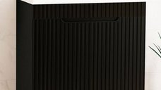 Baza Front MDF cu Lavoar Seria 733, 70 cm, Negru, Montata
