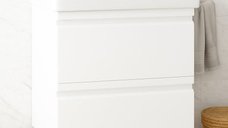 Baza Front MDF cu Lavoar Seria 786, Suspendata, 60 cm, Alb