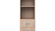 Biblioteca deschisa TOP MIX, 1 usa, 1 sertar, stejar sonoma, 40x33x183 cm