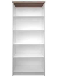 Biblioteca deschisa TOP MIX, alb, 80x33x183 cm - 1