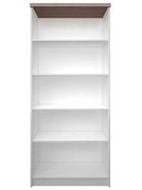 Biblioteca deschisa TOP MIX, alb, 80x33x183 cm - 1
