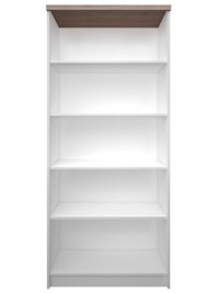 Biblioteca deschisa TOP MIX, alb, 80x33x183 cm - 1