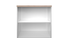 Biblioteca deschisa TOP MIX, alb, 80x33x85 cm