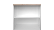 Biblioteca deschisa TOP MIX, alb, 80x33x85 cm