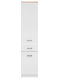 Biblioteca TOP MIX, 2 usi, 1 sertar, alb, 40x33x183 cm - 1