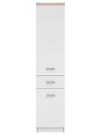 Biblioteca TOP MIX, 2 usi, 1 sertar, alb, 40x33x183 cm - 1