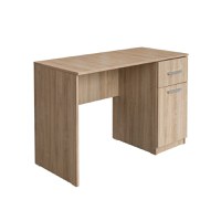 Birou 110 ALMA, cu usa si sertar, sonoma deschis, 110x50x75 cm - 1