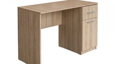 Birou 110 ALMA, cu usa si sertar, sonoma deschis, 110x50x75 cm