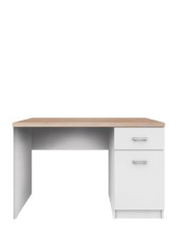 Birou TOP MIX, 1 usa, 1 sertar, alb, 120x55x77 cm - 1