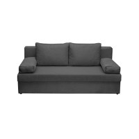 Canapea ANA extensibila, 3 locuri, cu lada depozitare, gri inchis, 185x82x80 cm - 1