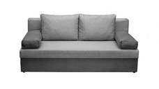 Canapea ANA extensibila, 3 locuri, cu lada depozitare, gri inchis + gri deschis, 185x82x80 cm