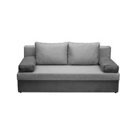 Canapea ANA extensibila, 3 locuri, cu lada depozitare, gri inchis + gri deschis, 185x82x80 cm - 1
