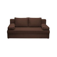 Canapea ANA extensibila, 3 locuri, cu lada depozitare, maro, 185x82x80 cm - 1