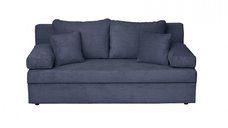 Canapea ANA LUX extensibila, 3 locuri, cu lada depozitare, albastru, 185x82x80 cm
