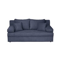 Canapea ANA LUX extensibila, 3 locuri, cu lada depozitare, albastru, 185x82x80 cm - 1