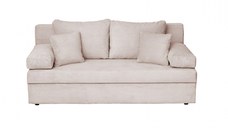 Canapea ANA LUX extensibila, 3 locuri, cu lada depozitare, bej, 185x82x80 cm