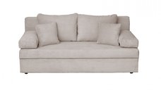 Canapea ANA LUX extensibila, 3 locuri, cu lada depozitare, bej inchis, 185x82x80 cm