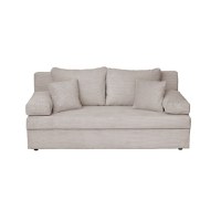 Canapea ANA LUX extensibila, 3 locuri, cu lada depozitare, bej inchis, 185x82x80 cm - 1