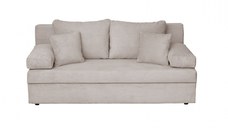 Canapea ANA LUX extensibila, 3 locuri, cu lada depozitare, bej inchis, 185x82x80 cm