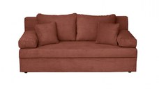 Canapea ANA LUX extensibila, 3 locuri, cu lada depozitare, caramiziu, 185x82x80 cm