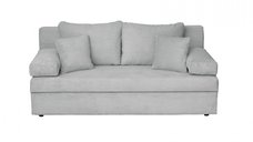 Canapea ANA LUX extensibila, 3 locuri, cu lada depozitare, gri, 185x82x80 cm