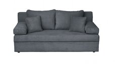 Canapea ANA LUX extensibila, 3 locuri, cu lada depozitare, gri inchis, 185x82x80 cm