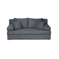 Canapea ANA LUX extensibila, 3 locuri, cu lada depozitare, gri inchis, 185x82x80 cm - 1