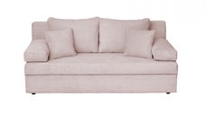 Canapea ANA LUX extensibila, 3 locuri, cu lada depozitare, roz pudra, 185x82x80 cm