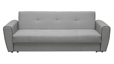 Canapea BELLA extensibila, 3 locuri, cu arcuri si lada depozitare, gri deschis + gri antracit, 230x85x85 cm